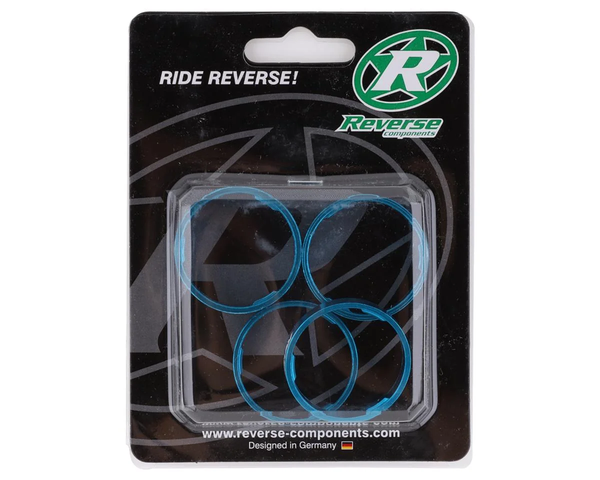 Reverse Components Ultralight Headset Spacer Set (Light Blue) (4) - view 2
